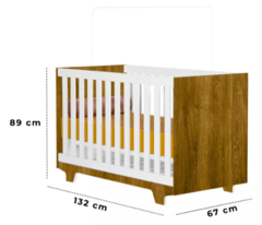 Imagem do Tigus Life 3922 Convencional berço life mini cama com colchão infantil para quarto de menino e menina cor Marrom