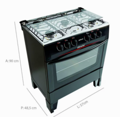 Fogão Braslar 5 Bocas Sírius Plus Automático Mesa de Inox - comprar online