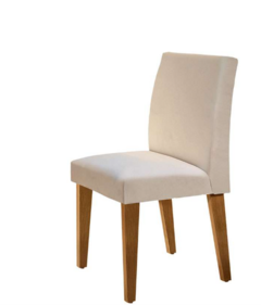 Conjunto de Mesa de Jantar Berlim II com Tampo de Vidro Off White e 4 Cadeiras Grécia Veludo Creme na internet