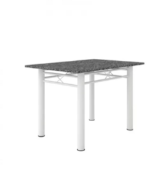 Conjunto Mesa e 4 Cadeiras Monique Artefamol Branco/preto na internet