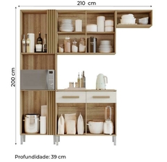 COZINHA COMPACTA JUMA NEW - Móveis a Pronta Entrega | BEM BARATO MÓVEIS E ESTOFADOS