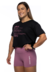 Cropped Amanda Preto com Roxo Medusa - Pwrd By Coffee - comprar online