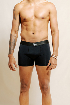 CUECA BOXER DRY PRETO RÁFIA