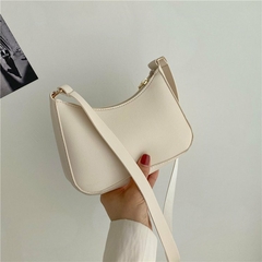 Imagem do #115 - 2022 New Women's Fashion Handbags Retro Solid Color PU Leather Shoulder Underarm Bag Casual Women Hobos Handbags