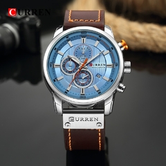 #03 - CURREN Fashion Date Quartz Men Watches Top Brand Luxury Male Clock Chronograph Sport Mens Wrist Watch Hodinky Relogio Masculino - comprar online