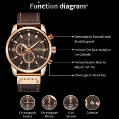 #03 - CURREN Fashion Date Quartz Men Watches Top Brand Luxury Male Clock Chronograph Sport Mens Wrist Watch Hodinky Relogio Masculino na internet