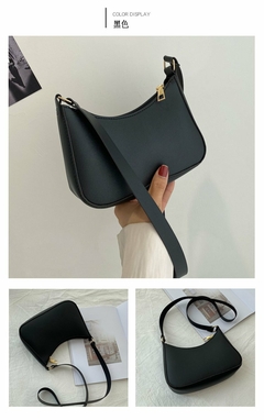 #115 - 2022 New Women's Fashion Handbags Retro Solid Color PU Leather Shoulder Underarm Bag Casual Women Hobos Handbags