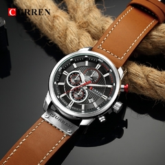 #03 - CURREN Fashion Date Quartz Men Watches Top Brand Luxury Male Clock Chronograph Sport Mens Wrist Watch Hodinky Relogio Masculino - loja online