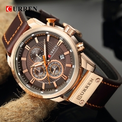 #03 - CURREN Fashion Date Quartz Men Watches Top Brand Luxury Male Clock Chronograph Sport Mens Wrist Watch Hodinky Relogio Masculino - Petiscas da Shopee