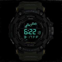 Imagem do #06 - Mens Watch Military Water resistant SMAEL Sport watch Army led Digital wrist Stopwatches for male 1802 relogio masculino Watches