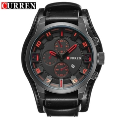 #08 - CURREN Men's Watches Top Brand Luxury Fashion&Casual Business Quartz Watch Date Waterproof Wristwatch Hodinky Relogio Masculino - FRETE GRÁTIS TODO BRASIL.