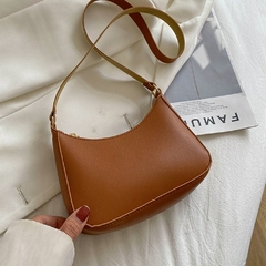 #115 - 2022 New Women's Fashion Handbags Retro Solid Color PU Leather Shoulder Underarm Bag Casual Women Hobos Handbags na internet