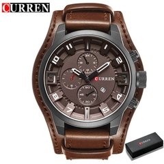 #08 - CURREN Men's Watches Top Brand Luxury Fashion&Casual Business Quartz Watch Date Waterproof Wristwatch Hodinky Relogio Masculino - FRETE GRÁTIS TODO BRASIL. - loja online