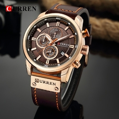 #03 - CURREN Fashion Date Quartz Men Watches Top Brand Luxury Male Clock Chronograph Sport Mens Wrist Watch Hodinky Relogio Masculino - loja online