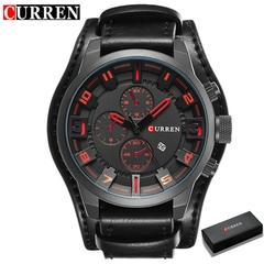 #08 - CURREN Men's Watches Top Brand Luxury Fashion&Casual Business Quartz Watch Date Waterproof Wristwatch Hodinky Relogio Masculino - FRETE GRÁTIS TODO BRASIL. na internet