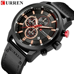 #03 - CURREN Fashion Date Quartz Men Watches Top Brand Luxury Male Clock Chronograph Sport Mens Wrist Watch Hodinky Relogio Masculino - Petiscas da Shopee