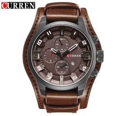 #08 - CURREN Men's Watches Top Brand Luxury Fashion&Casual Business Quartz Watch Date Waterproof Wristwatch Hodinky Relogio Masculino - FRETE GRÁTIS TODO BRASIL. - comprar online