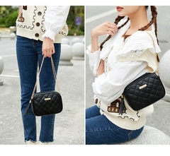 #113 - 2022 Tassel Small Messenger Bag For Women Trend Lingge Embroidery Camera Female Shoulder Bag Fashion Chain Ladies Crossbody Bags - comprar online