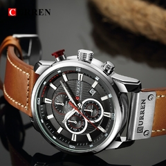 #03 - CURREN Fashion Date Quartz Men Watches Top Brand Luxury Male Clock Chronograph Sport Mens Wrist Watch Hodinky Relogio Masculino