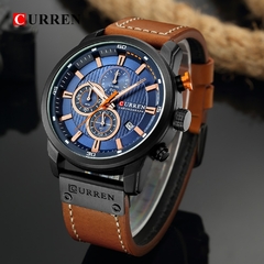 #03 - CURREN Fashion Date Quartz Men Watches Top Brand Luxury Male Clock Chronograph Sport Mens Wrist Watch Hodinky Relogio Masculino - loja online