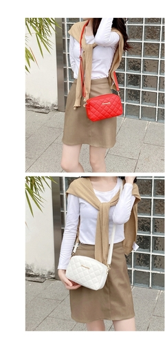 #113 - 2022 Tassel Small Messenger Bag For Women Trend Lingge Embroidery Camera Female Shoulder Bag Fashion Chain Ladies Crossbody Bags - comprar online