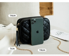 #113 - 2022 Tassel Small Messenger Bag For Women Trend Lingge Embroidery Camera Female Shoulder Bag Fashion Chain Ladies Crossbody Bags