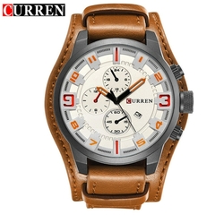 #08 - CURREN Men's Watches Top Brand Luxury Fashion&Casual Business Quartz Watch Date Waterproof Wristwatch Hodinky Relogio Masculino - FRETE GRÁTIS TODO BRASIL.