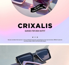 #109 - CRIXALIS Fashion Steampunk Sunglasses Women 21 Colors Luxury Brand Square Anti-glare Driving Sun Glasses zonnebril dames - comprar online