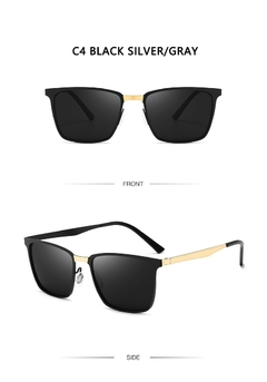 #105 - ZXWLYXGX Brand Design Classic Polarized Sunglasses Men Women Driving Square Frame Fashion Sun Glasses Male Goggle Gafas De Sol - comprar online