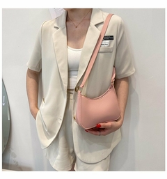 #115 - 2022 New Women's Fashion Handbags Retro Solid Color PU Leather Shoulder Underarm Bag Casual Women Hobos Handbags - comprar online