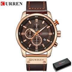 #03 - CURREN Fashion Date Quartz Men Watches Top Brand Luxury Male Clock Chronograph Sport Mens Wrist Watch Hodinky Relogio Masculino - comprar online