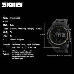 #05 - SKMEI Brand Men Sports Watches Fashion Chronos Countdown Waterproof LED Digital Watch Man Military Wrist Watch Relogio Masculino na internet