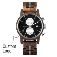 BOBOBIRD Wooden Men's Watch Top New Japanese Miyota Sports Chronograph Calendar Wristwatch Engraved Gift Box Relogio Masculino na internet