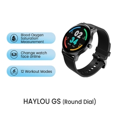 #01 - HAYLOU GST Smart Watch Men Women Watch Blood Oxygen Heart Rate Sleep Monitor 12 Sport Models Custom Watch Face Global Version - Petiscas da Shopee