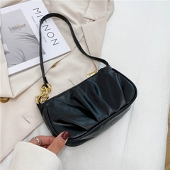 Imagem do #115 - 2022 New Women's Fashion Handbags Retro Solid Color PU Leather Shoulder Underarm Bag Casual Women Hobos Handbags