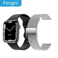 #02 - 2022 NFC Smart Watch Door Access Control Unlocking Smartwatch Men Women Fitness Bracelet Bluetooth Calls Heart Rate Detection - Petiscas da Shopee