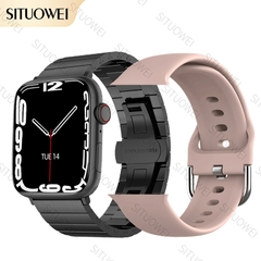 2022 NFC Smart Watch Men Women Smartwatch Door Access Unlock Custom Watch Face Bluetooth Call Wireless Charging Fitness Bracelet - Petiscas da Shopee