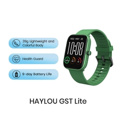 #01 - HAYLOU GST Smart Watch Men Women Watch Blood Oxygen Heart Rate Sleep Monitor 12 Sport Models Custom Watch Face Global Version - comprar online