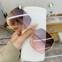 Imagem do #108 - 2022 New Fashion Classic Oversize Sunglasses Women Brand Designer Metal Big Frame Luxury Shades Sun Glasses Eyewear Gafas UV400