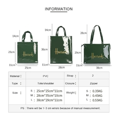 #117 - New Fashion Style Jelly Handbag for Women Eco Friendly Flower Tote Shopping Bag Reusable Waterproof PVC Shoulder Shopper Bag na internet