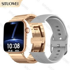 2022 NFC Smart Watch Men Women Smartwatch Door Access Unlock Custom Watch Face Bluetooth Call Wireless Charging Fitness Bracelet - comprar online