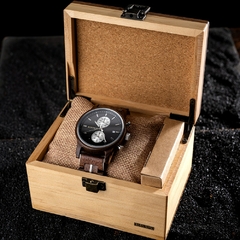 BOBOBIRD Wooden Men's Watch Top New Japanese Miyota Sports Chronograph Calendar Wristwatch Engraved Gift Box Relogio Masculino na internet