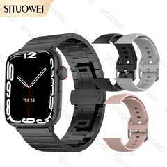 2022 NFC Smart Watch Men Women Smartwatch Door Access Unlock Custom Watch Face Bluetooth Call Wireless Charging Fitness Bracelet na internet