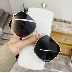 #108 - 2022 New Fashion Classic Oversize Sunglasses Women Brand Designer Metal Big Frame Luxury Shades Sun Glasses Eyewear Gafas UV400