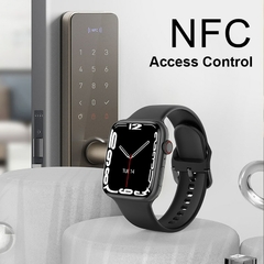 2022 NFC Smart Watch Men Women Smartwatch Door Access Unlock Custom Watch Face Bluetooth Call Wireless Charging Fitness Bracelet na internet