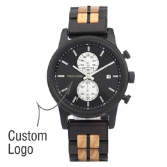 BOBOBIRD Wooden Men's Watch Top New Japanese Miyota Sports Chronograph Calendar Wristwatch Engraved Gift Box Relogio Masculino