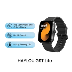 #01 - HAYLOU GST Smart Watch Men Women Watch Blood Oxygen Heart Rate Sleep Monitor 12 Sport Models Custom Watch Face Global Version