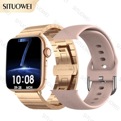 2022 NFC Smart Watch Men Women Smartwatch Door Access Unlock Custom Watch Face Bluetooth Call Wireless Charging Fitness Bracelet