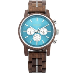 BOBOBIRD Wooden Men's Watch Top New Japanese Miyota Sports Chronograph Calendar Wristwatch Engraved Gift Box Relogio Masculino na internet