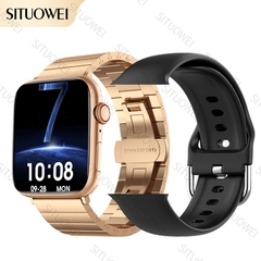 2022 NFC Smart Watch Men Women Smartwatch Door Access Unlock Custom Watch Face Bluetooth Call Wireless Charging Fitness Bracelet - comprar online